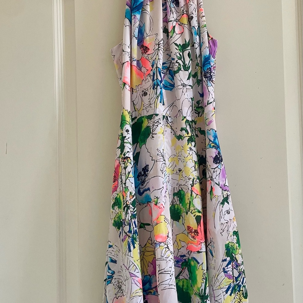 Express Multicolor Floral Mini Dress